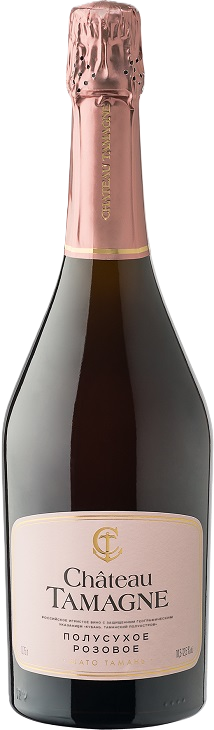 Игристое вино с ЗГУ «Кубань. Таманский полуостров» Роза Тамани. Шато Тамань