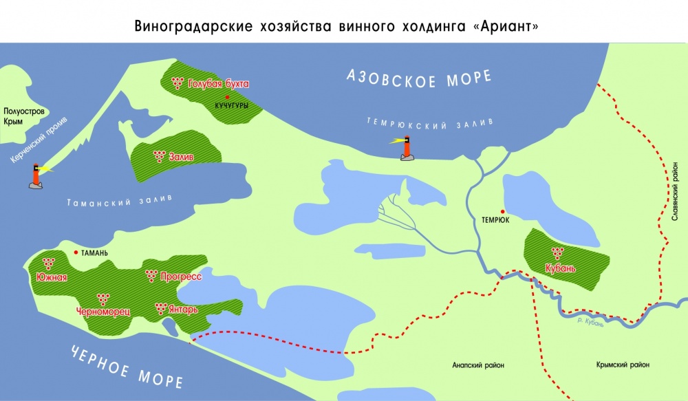 В 2011 году винный холдинг «Ариант» закладывает 633 га новых виноградников