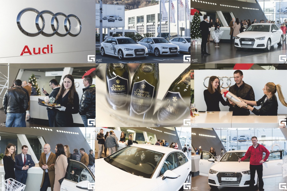 В Сочи состоялась презентация нового Audi A4 при поддержке Шато Тамань