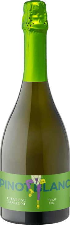 Игристое вино с ЗГУ «Кубань. Таманский полуостров» Шато Тамань. Пино Блан