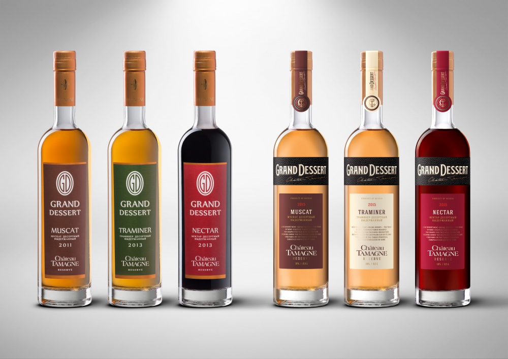 Винодельня «Кубань-Вино» начала розлив серии «Гранд Десерт. Шато Тамань Резерв» в обновленном дизайне