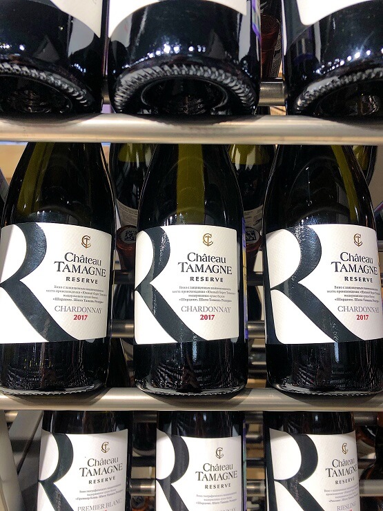 Chateau Tamagne Reserve Сhardonnay вошло в пятерку лидеров рейтинга российских белых вин