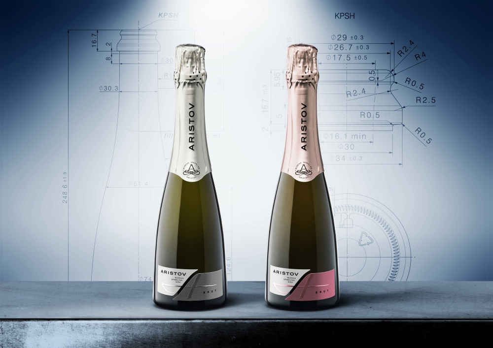 Винодельня «Кубань-Вино» выпустила игристые вина ARISTOV объемом 0,375 л